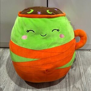 Squishmallows Vibrant Green and Orange Plush Cup